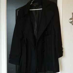Black peacoat